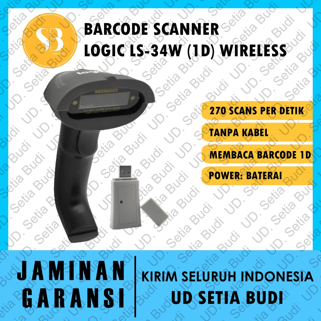 Barcode Scanner Logic LS-34W (1D )