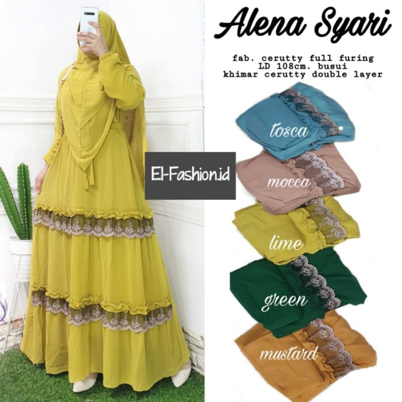 Alena Gamis Syari/Gamis syari