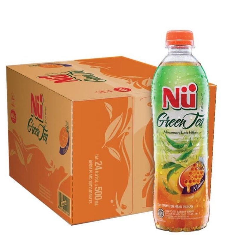 

Niu greentea madu 450ml per botol