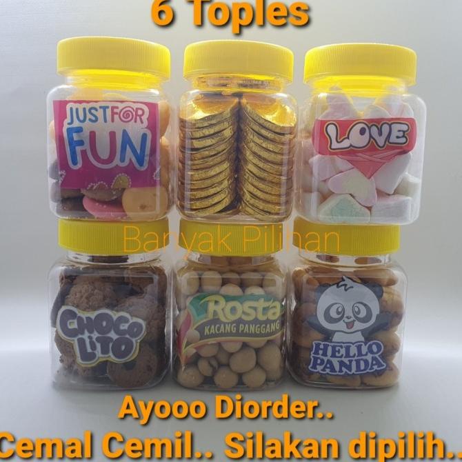 

Paket Parcel Lebaran Anak 6Toples - Parcel Coklat Yupi - Parcel Toples