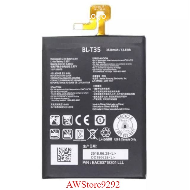 Mcom Battery Batre Baterai Mcom LG BL-T35 BLT35 BL T35 Google Pixel 2 XL 3520