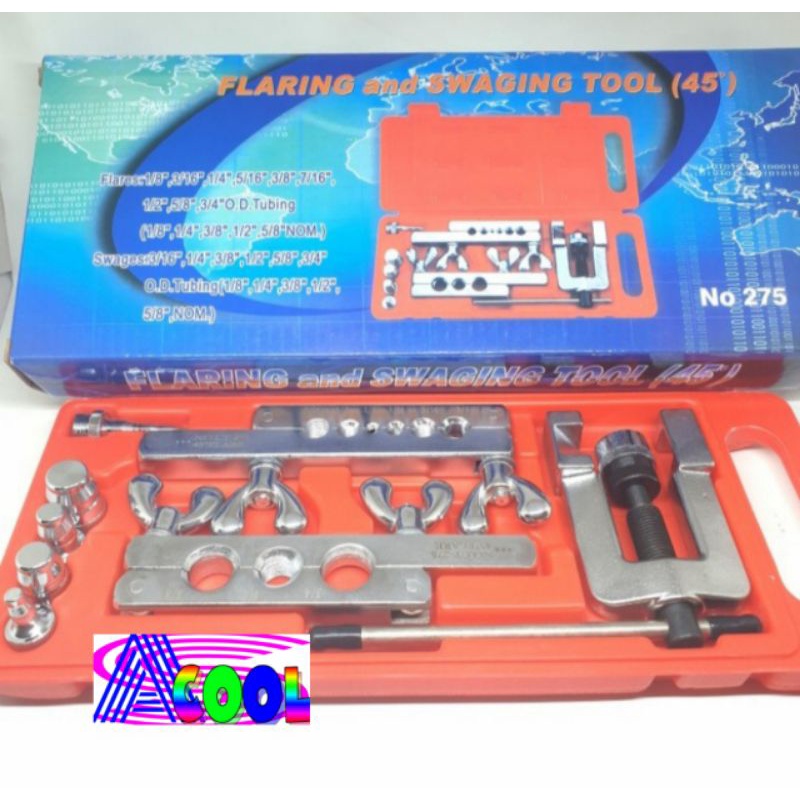 Flaring Tool CT-275 SET/Swaging Alat Penyambung/Pasang Pemekar Pipa Ac
