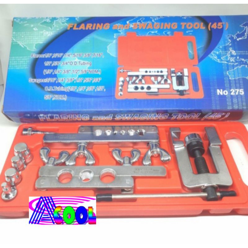 Flaring Tool CT-275 SET/Swaging Alat Penyambung/Pasang Pemekar Pipa Ac