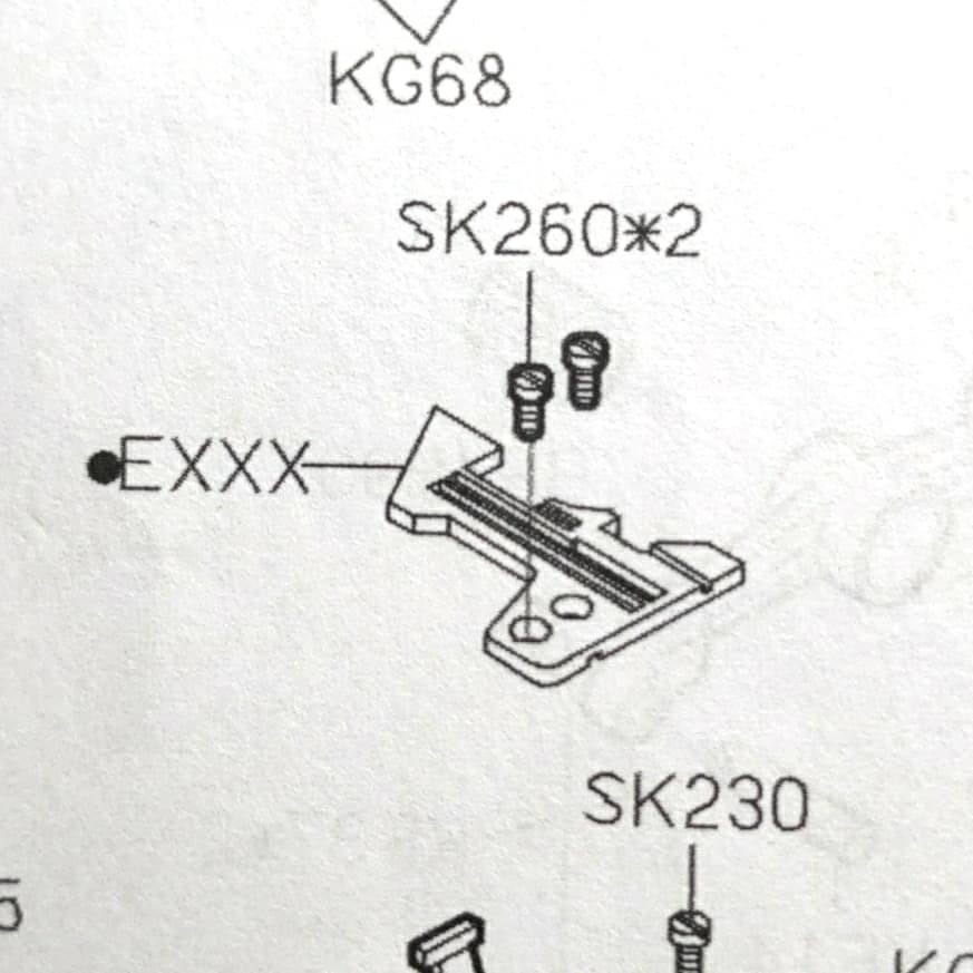 E934 Plat / Needle Plate Neci Mesin Obras Benang 3