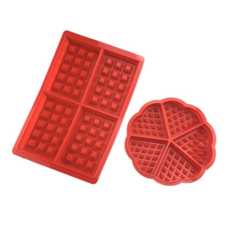 Loyang Silicone Waffle Cetakan Waffle Non-Stick Baking Mould