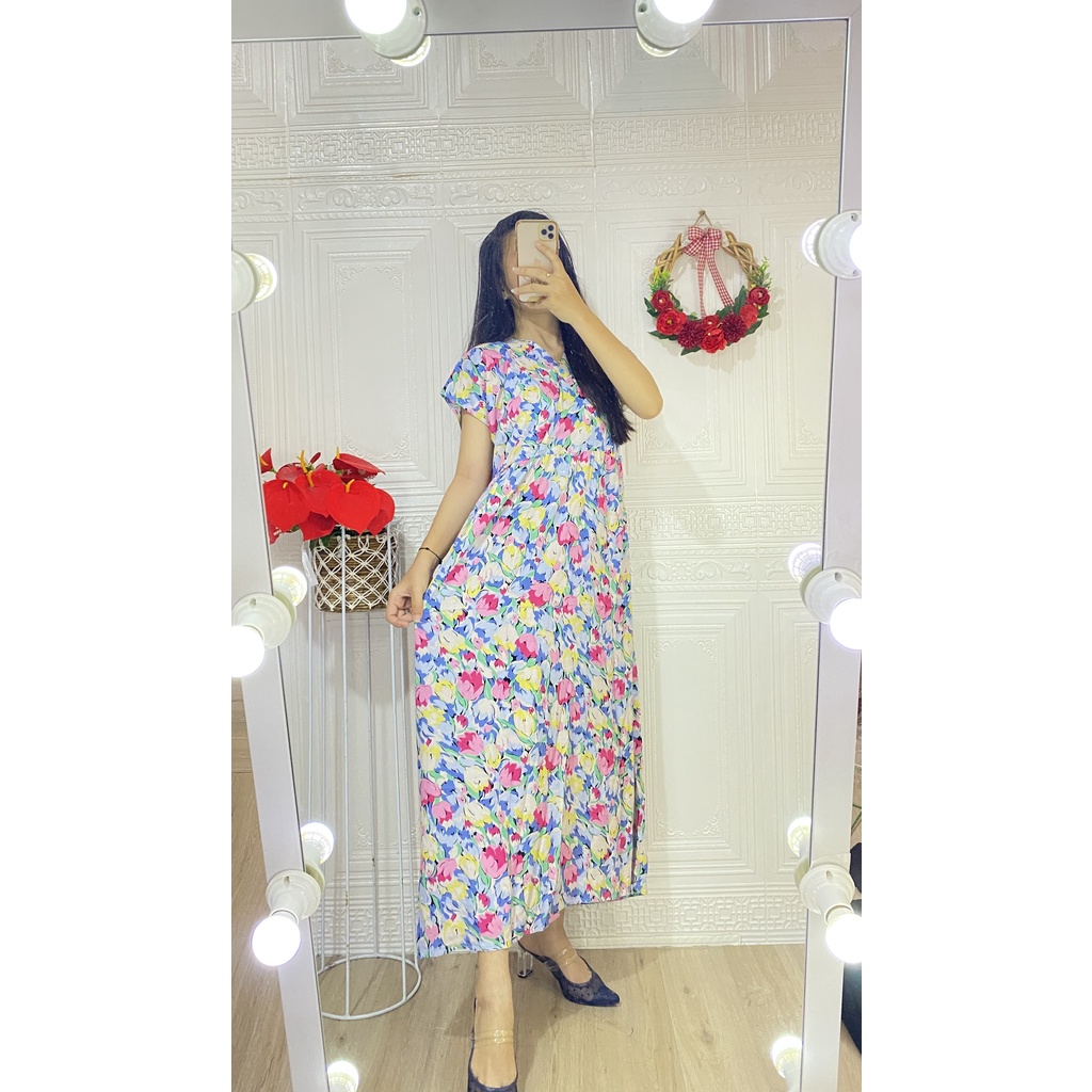 DASTER KIMONO PANJANG / KIMONO TALI SAMPING BUSUI KEKINIAN-K-Helena