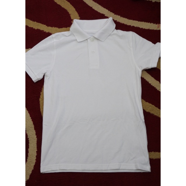 Baju atasan anak laki-laki Cat & Jack White Polo