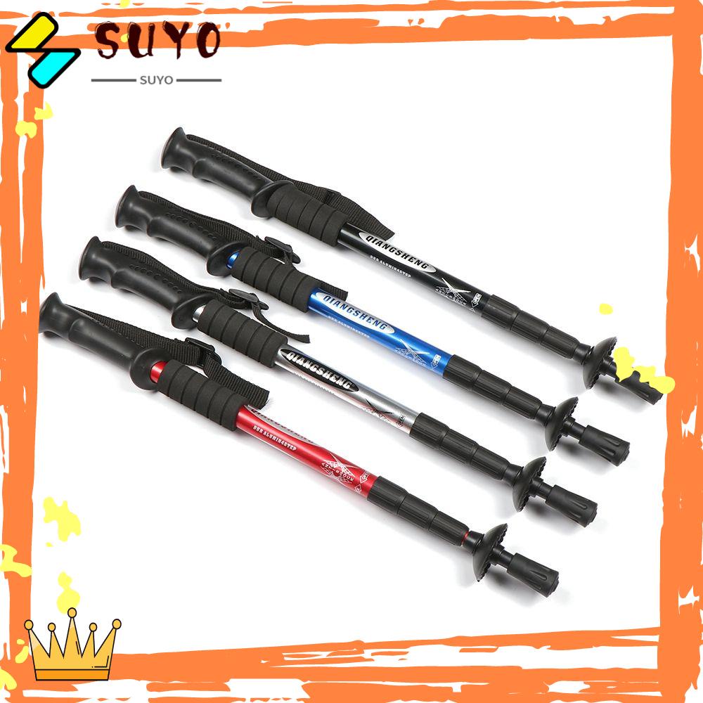 Suyo Karet Pelindung Ujung Tongkat Jalan Nordik 53-110cm Anti Shock