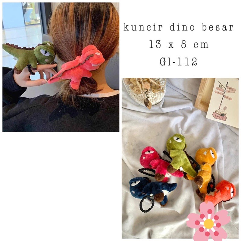 [ ECER ] IKAT RAMBUT DINO BESAR IMPORT