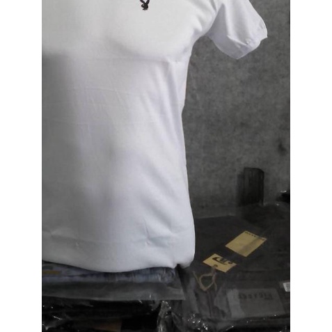 Kaos Dalam Pria Body Fit O Neck Original Playboy Bahan Katun Lembut - Hitam, M