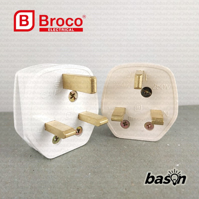 BROCO Gracio BSI AC Socket SET OB | Colokan AC | Putih atau Cream