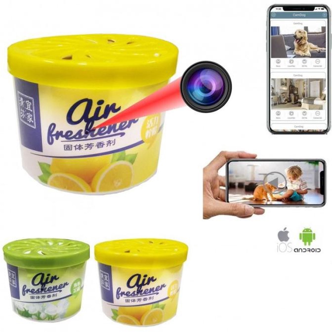 Air Freshener Wifi Camera Pewangi Ruangan Kamera Spy Hidden Wifi Cam