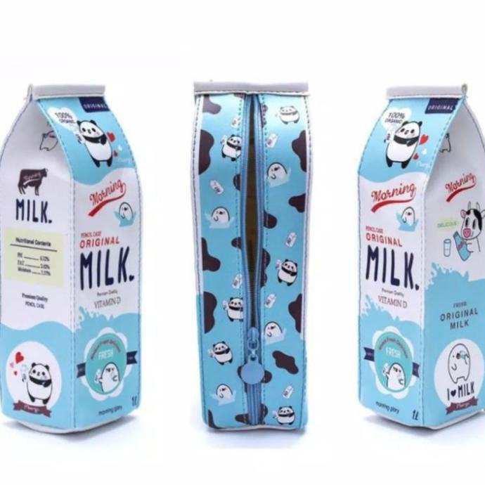 

Big Sale Kotak Pensil Bentuk Kotak Susu / Milk Pencil Case / Tempat Pensil Unik Big Sale