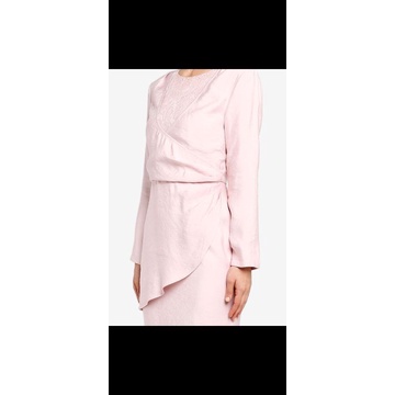 zalia drapped mermaid dress preloved baju muslim raya