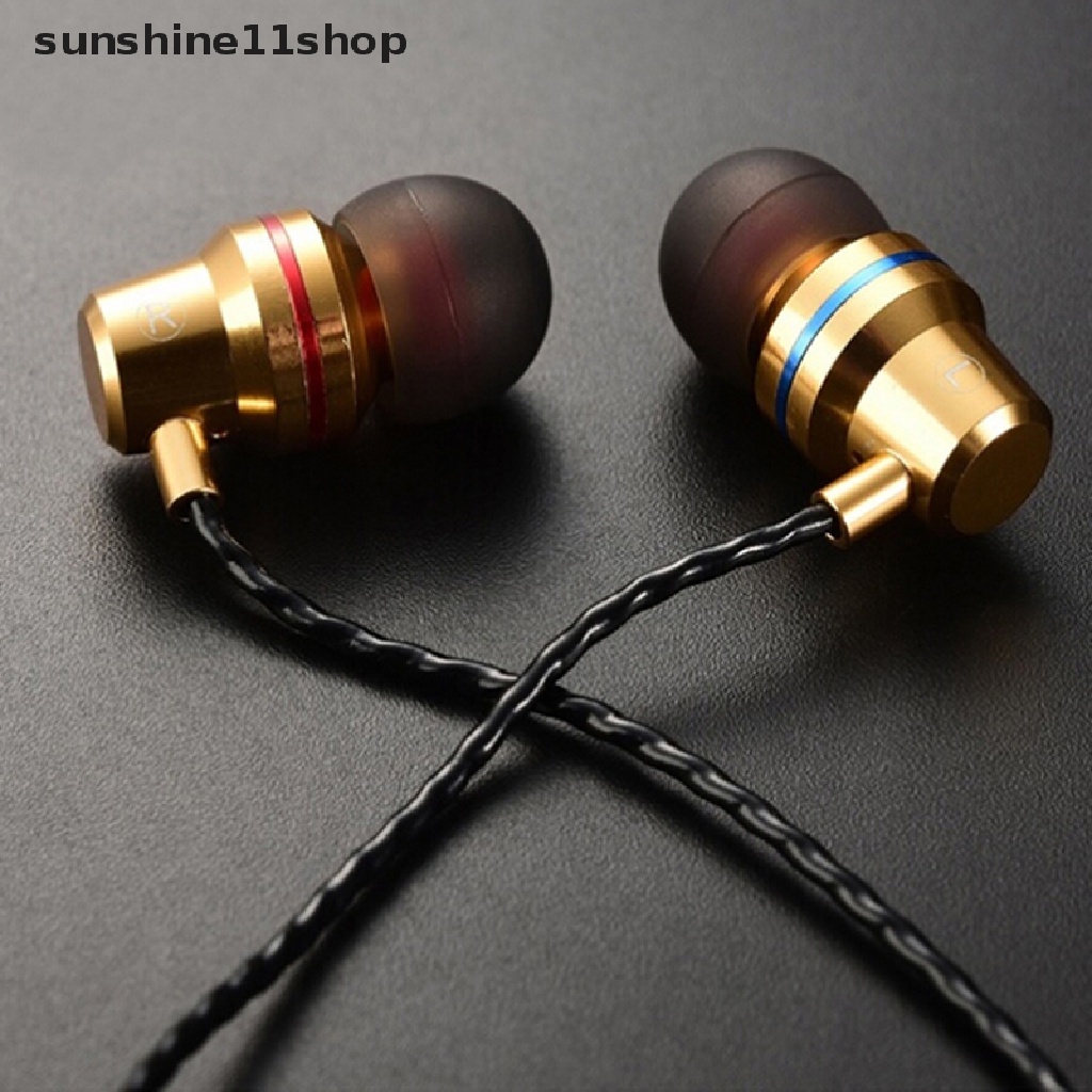 Sho headset Earphone Kabel stereo heavy bass Dengan noise Canceling Untuk Olahraga