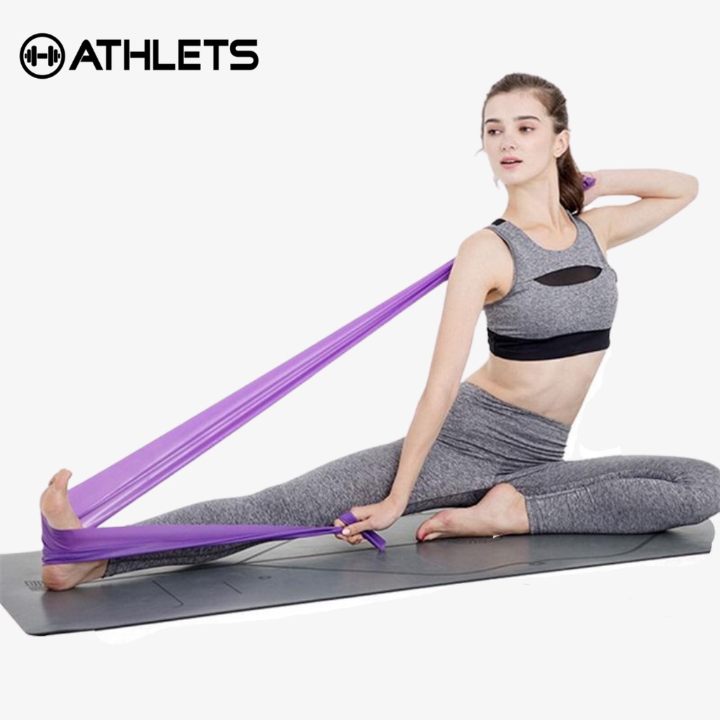 ATHLETS Resistance Sheet Premium | Yoga Band | Resistance Band Pilates Exercise & Therapy-2
