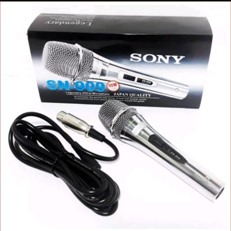 Mic/microphone kabel sony / karaoke bodi besi sn 909