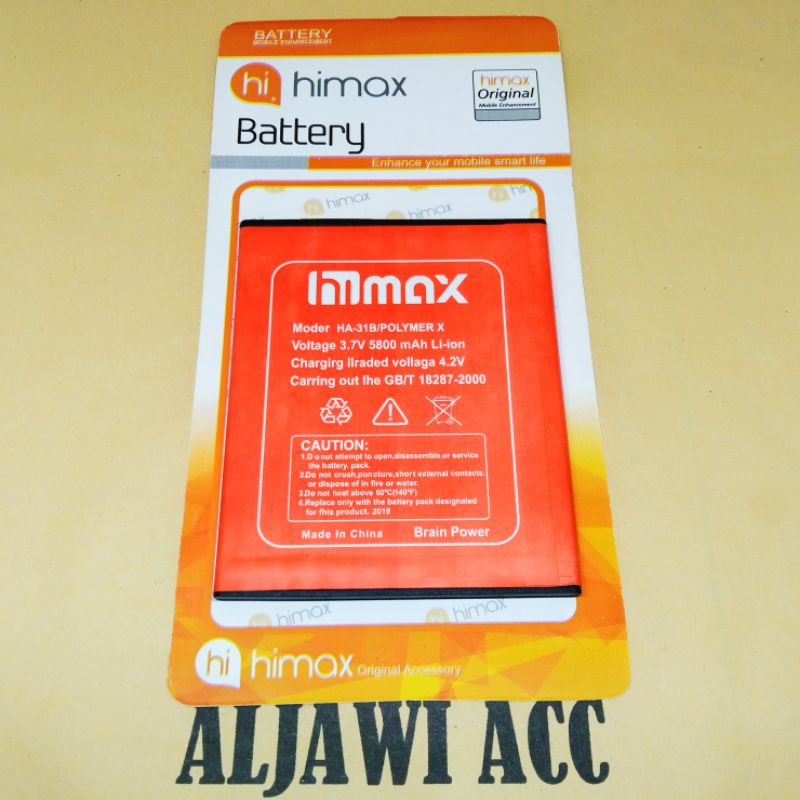 Baterai bt batre battery Himax Polymer X HA-31B Original Battery Hp