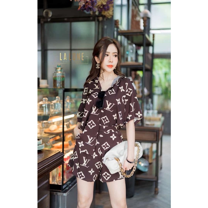 SETELAN LALUNE PANJANG &amp; PENDEK MOTIF ELVI 100% ORIGINAL IMPORT BANGKOK
