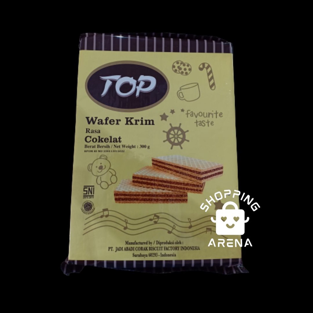 

Nissin Top Wafer Krim Coklat 300gr - Biskuit wafer top rasa cokelat SHOPPING ARENA Malang Makanan Ringan Minuman Sembako Keperluan Rumah Tangga Murah Grosir Jajan Snack Cemilan Camilan Sneck Kue Kering Jajanan Ringan Instan Online Shop Promo SIAGA Food