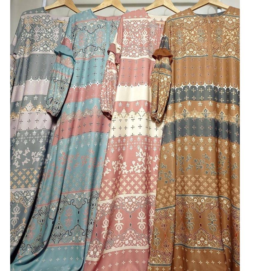 Terbagus.. Maxmara Dior Silk Dress Lux Gamis Wanita Pesta Fashion Muslim  Motif Kain Jumbo Suplier