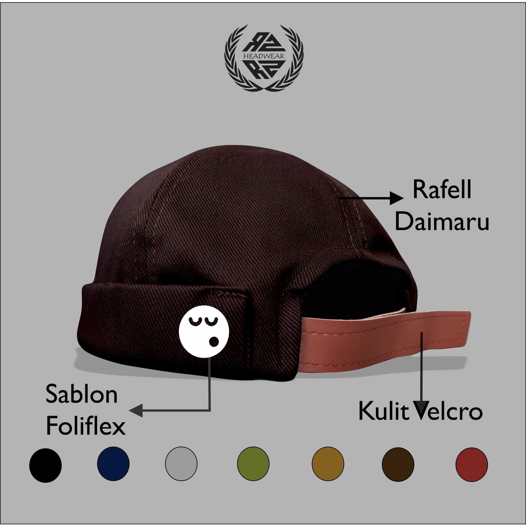 Topi Peci Miki Hat Peci Uas Logo Sleep Well Bahan Daimaru Premium