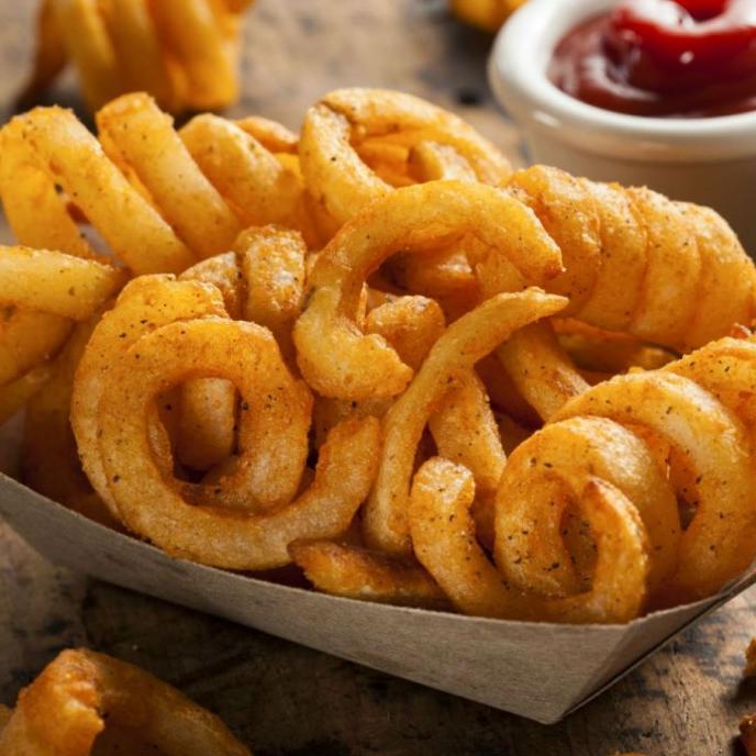

MAKANAN BEKU / BARU CURLY FRIES TINGGAL GORENG FAV CAFE, RESTO, HOTEL PREMIUM NON COD