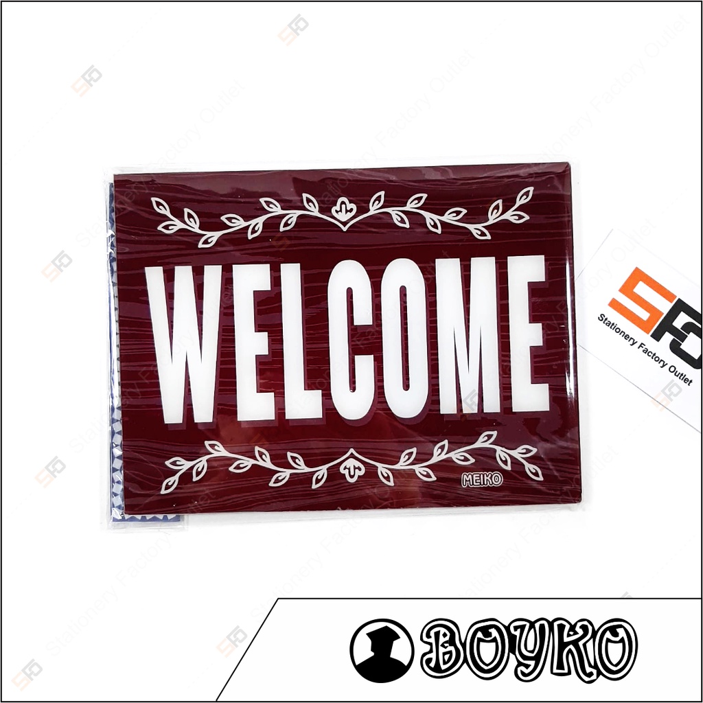 

Akrilik Welcome Thanks - Acrylic Sign Bolak Balik 20cm x 15cm - SFO Semarang Official