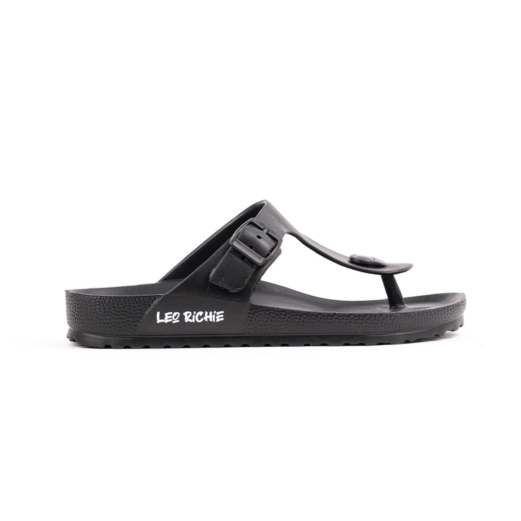 LEO RICHIE - Sandal Pria Wanita Gyan Heavy Black