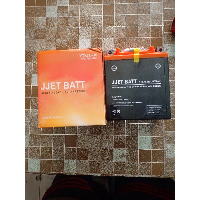 aki motor klx 150 dan dtraker 150 merek jjet batt made in thailand