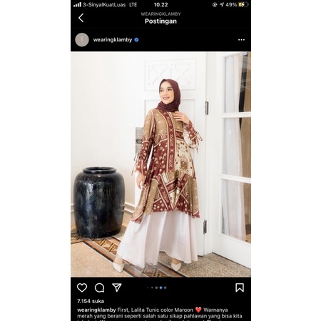 Lalita tunik WearingKlamby preloved #Lalita tunik #tunik