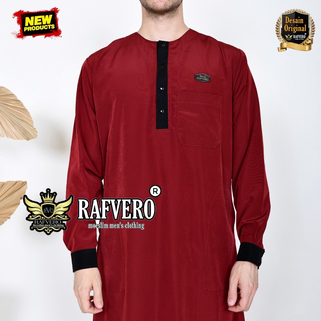 Gamis Muslim Pria Jubah Dewasa Original Rafvero Al Mannaf