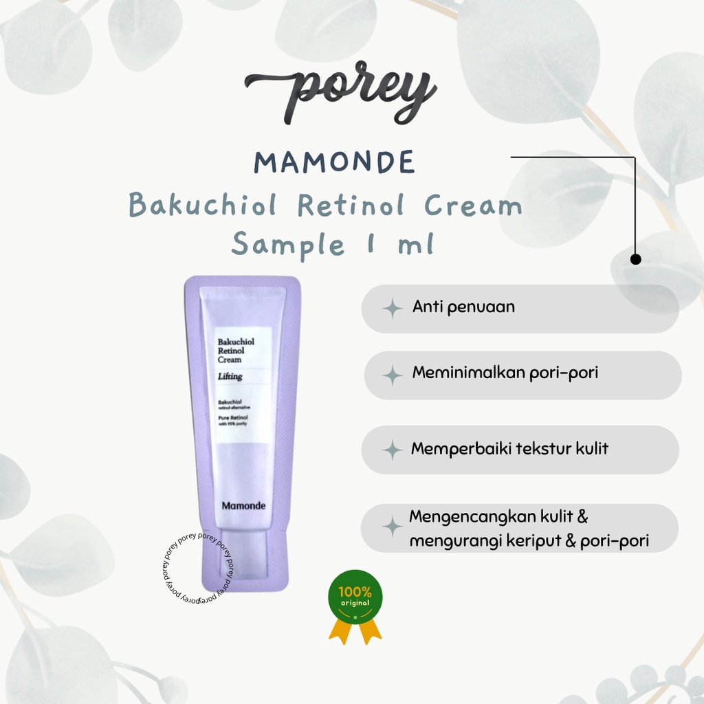MAMONDE - Bakuchiol Retinol Cream Sample 1 ml