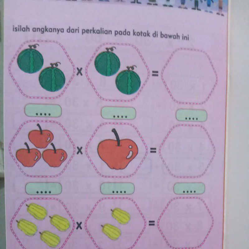 Buku Aku Pandai Berhitung Perkalian untuk TK