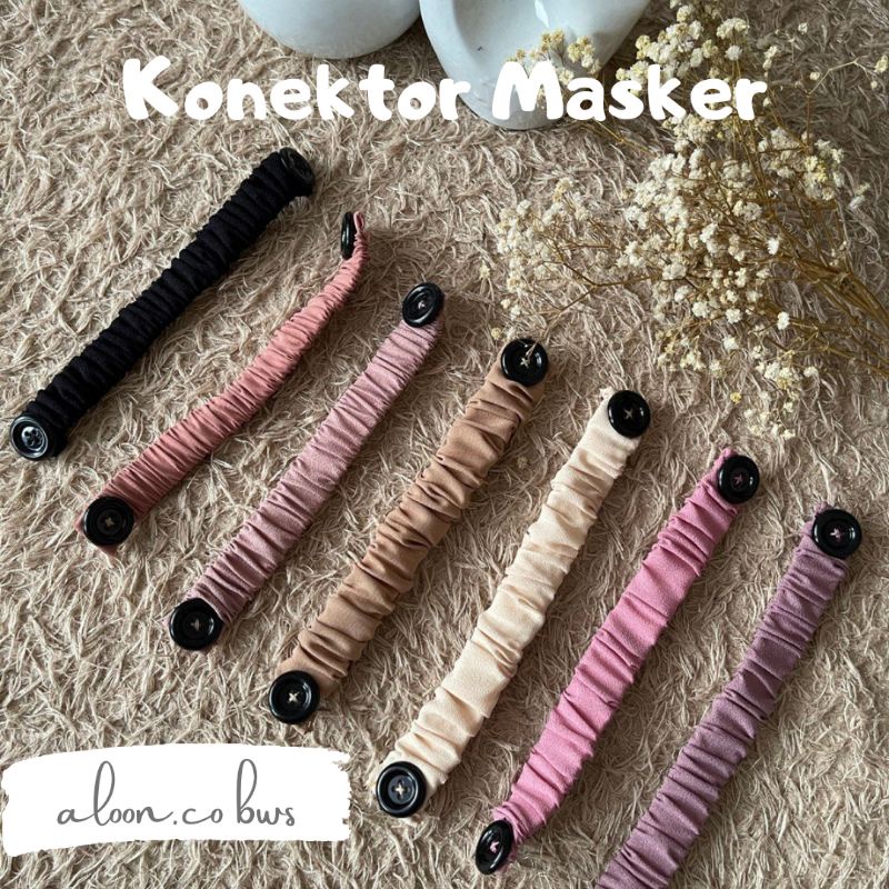 Konektor Masker Hijab - Pengait Masker Kain - Starp Mask - Tali Masker Jilbab