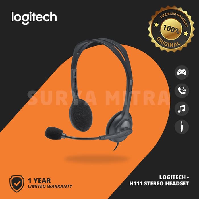 Headset Logitech H111 Stereo