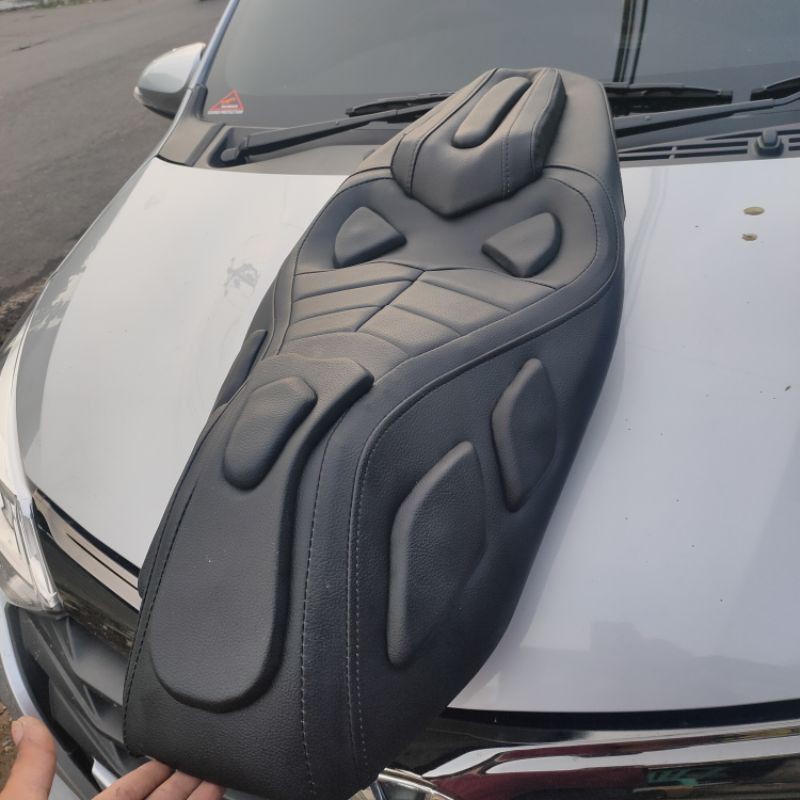 Jok PCX mbtech-Jok Modifikasi Retro / JOK PCX MODIFIKASI MODEL RETRO KULIT MBTECH