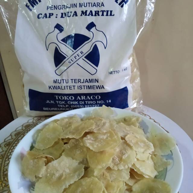 

Emping melinjo cap Dua Martil