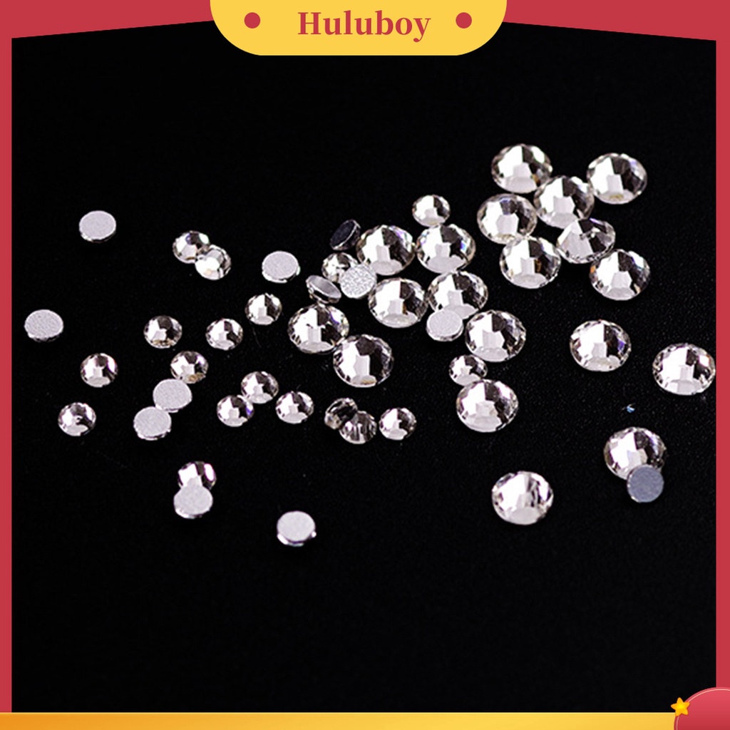 Huluboy Huluboy♡ 1688pcs / Box Ornamen Berlian Imitasi 6 Sekat Untuk Dekorasi Nail Art DIY