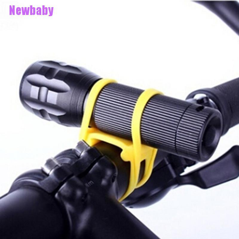 5Pcs silicone strap bike front light holder bicycle handlebar fixing tNS RS