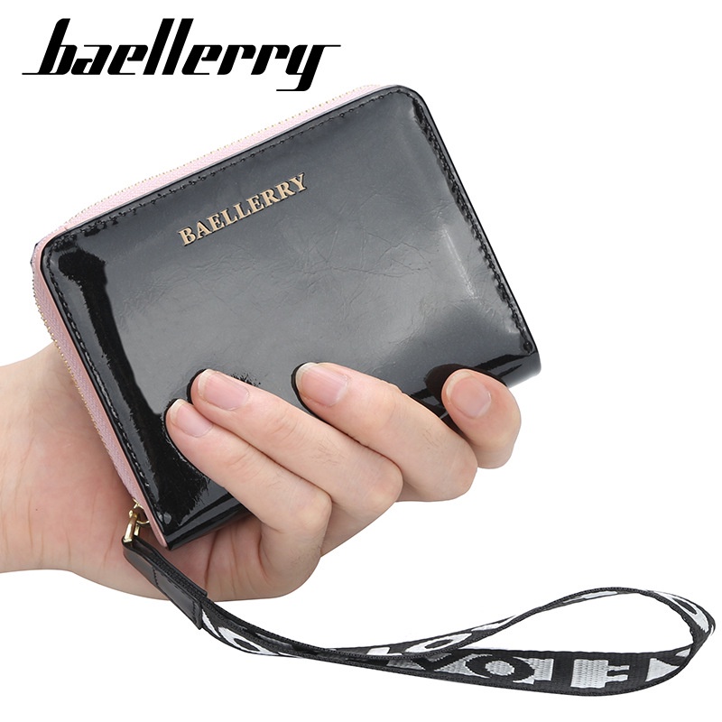 DOMPET WANITA KECIL BAELLERRY ORIGINAL HITAM WA426B5 BASOVA TALI PENDEK MINIKOREA  IMPORT BATAM RESLETING SLOT KARTU UANG KOIN PREMIUIM REMAJA CEWEK MURAH