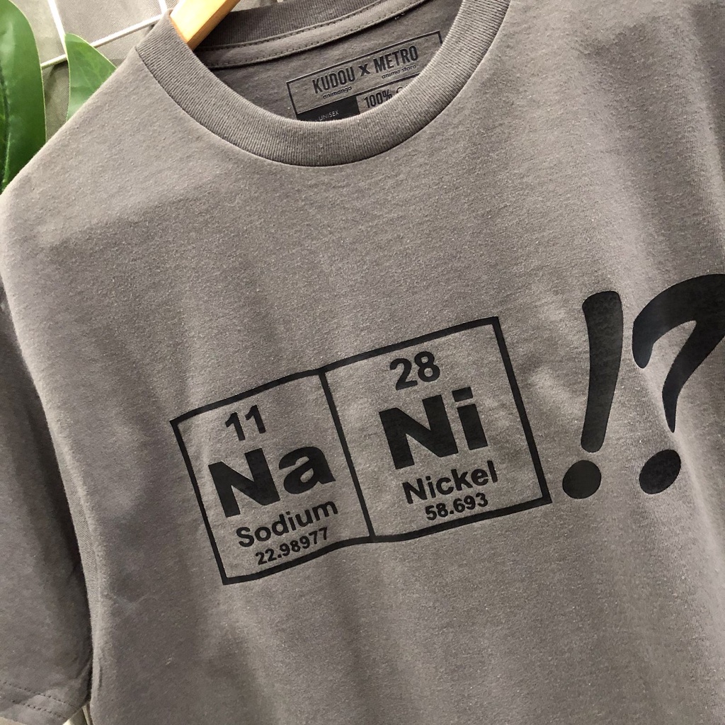 Kaos Naniiii?! Periodic Unsur Kimia Anime Abu Grey