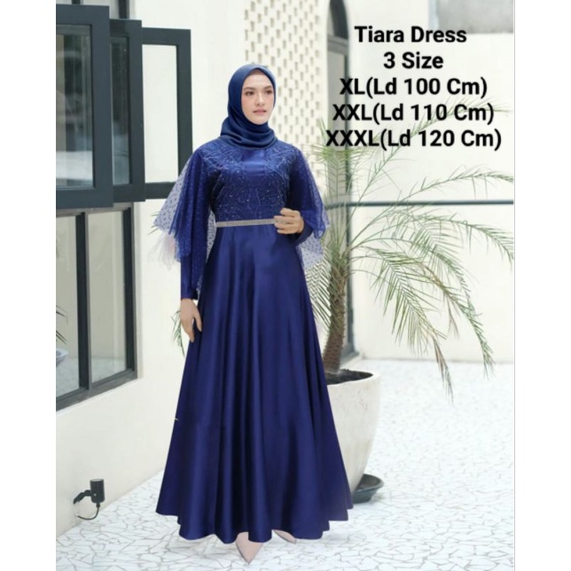 COD☑️PAKAIAN GAMIS WANITA TERBARU/MAXI TIARA DRESS 3 UKURAN XL-XXL-XXXL/PAKAIAN MUSLIM WANITA/GAMIS WANITA BROKAT/CIARA DRESS/DRESS SIARA BROKAT/GOOD QUALITY