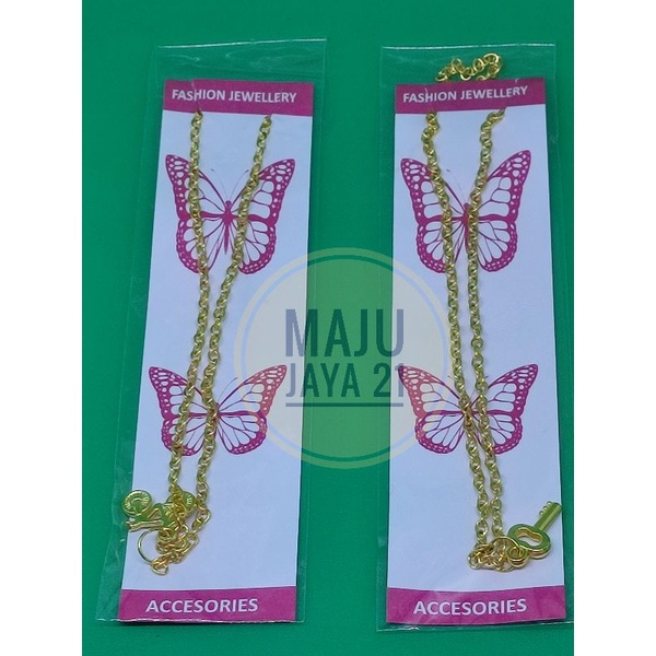 Kalung Anak warna Mas Isi 12 Pcs