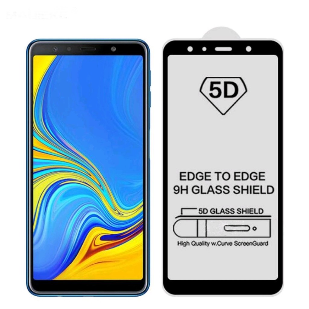 Tempered Glass Full Cover 5D Samsung A7 2018 - Tempered Glass A750