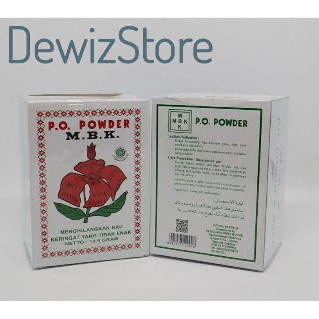 BEDAK MBK POWDER PUTIH (1 BOX / 12 SACHETS)