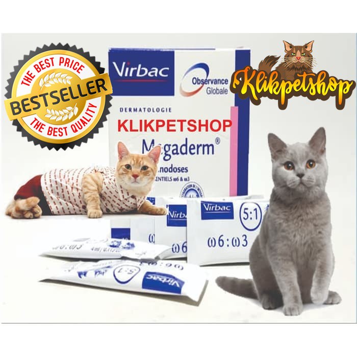 VITAMIN KUCING VITAMIN ANJING Virbac Megaderm 4ml Jaminan Kualitas