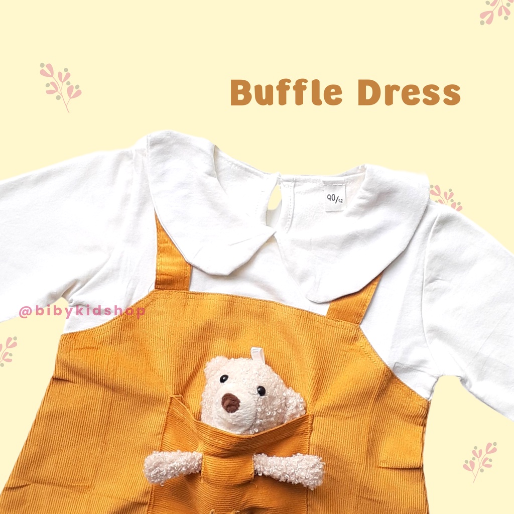 IMPORT Dress Bayi Perempuan Anak 6 12 Bulan Boneka Lengan Panjang Baby Newborn Baju Gaun Lucu