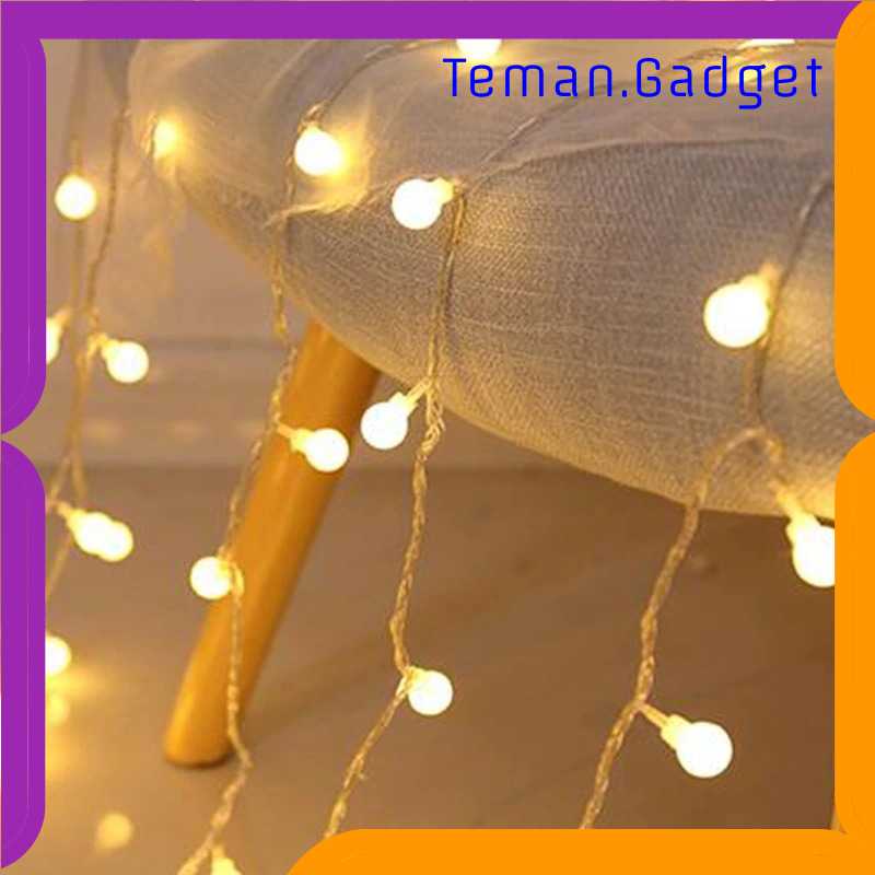 TG-DHA YJHSMT Lampu Hias Fairy String Light 80LED 220V 10M Model Ball YJT80L