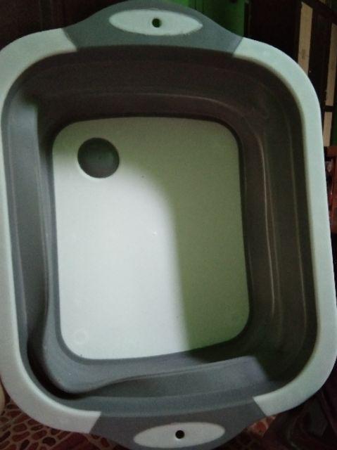 Baskom Talenan Lipat /magic Talenan Lipat Alat Dapur Serbaguna